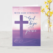 Sympathie Moge de God van de Hoop je met vrede vul Kaart (Gele Bloem)