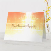 Sympathie Moge herinneringen je hart veranderen Kaart (Gele Bloem)