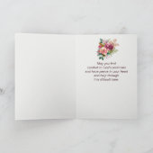 Sympathie Mooie boeket bloemen Kaart (Binnen)