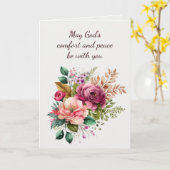 Sympathie Mooie boeket bloemen Kaart (Gele Bloem)