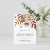 Sympathie Najaars Herfst Blooms Funeral Bedankkaart (Staand voorkant)