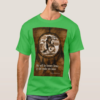 Sympathie Native American Wolf en Dreamweaver T-shirt