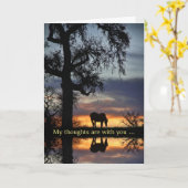 Sympathie Natuur met paard en water Kaart (Gele Bloem)