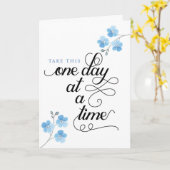 Sympathie, neem deze ene dag per keer kaart (Gele Bloem)