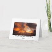 Sympathie Onthoud dat God zorgt voor Sunset Kaart (Achterkant)