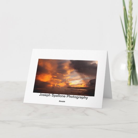 Sympathie Onthoud dat God zorgt voor Sunset Kaart (Achterkant)