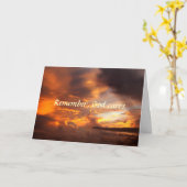 Sympathie Onthoud dat God zorgt voor Sunset Kaart (Gele Bloem)