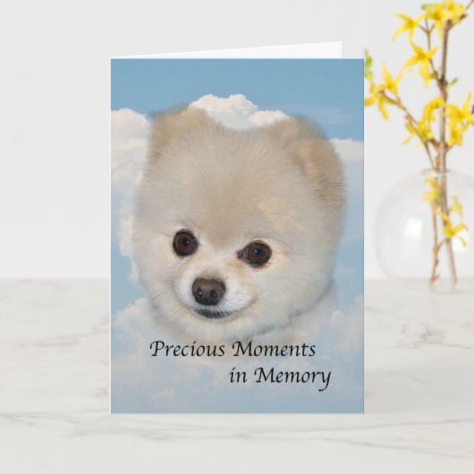 Sympathie op Dood van de Hond van het Huisdier Kaart (Gele Bloem)