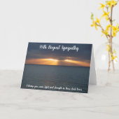 Sympathie op het zee; licht in donkere tijden kaart (Gele Bloem)