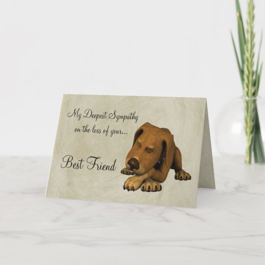 Ongekend Sympathie op verlies van huisdier-hond/met gedicht kaart | Zazzle.nl KF-68