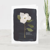 Sympathie Opgevouwen Kaart met Waterverf Flower (Voorkant)