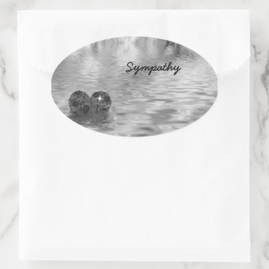 Sympathie! Ovale Sticker (Tas)