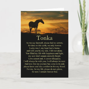 Sympathie paarden Verlies van aangepaste naam paar Kaart