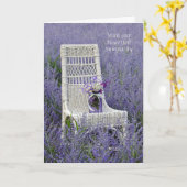 Sympathie Paars Bouquet Kaart (Gele Bloem)