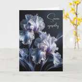 Sympathie Paarse Iris Kaart (Gele Bloem)