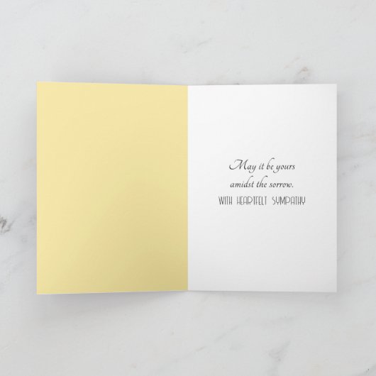 Sympathie Paarse wilde bloemen in Misty Meadow Kaart (Binnen)