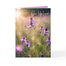 Sympathie Paarse wilde bloemen