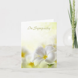 Sympathie Plumeria Bedankkaart