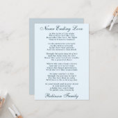 Sympathie Poem Kaart (Voorkant / Achterkant in situ)