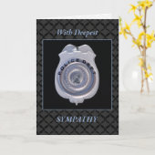 Sympathie politie badge Law Enforcement Kaart (Gele Bloem)