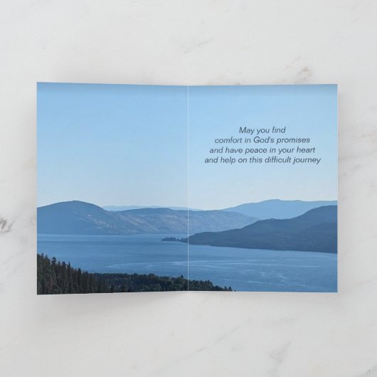 Sympathie Prachtige bergmeerlandschap Kaart (Binnen)