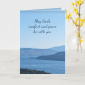 Sympathie Prachtige bergmeerlandschap Kaart (Gele Bloem)