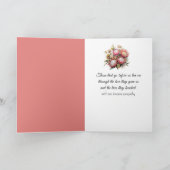 Sympathie Protea boeket op kant Kaart (Binnen)