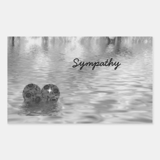 Sympathie! Rechthoekige Sticker (Voorkant)