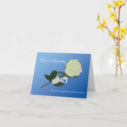 Sympathie Roos Kaart (Gele Bloem)