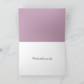 Sympathie Rose Bouquet over Doily Kaart (Binnen)