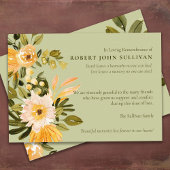 Sympathie rouwfoto Begrafenis Dank je kaart