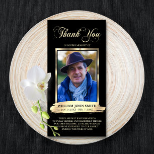 Sympathie Rouwherdenking BEDANKT Foto Zwart