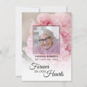 Sympathie Roze anjers DANK U | FOTO Bedankkaart (Achterkant)