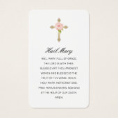 Sympathie Roze Blauw Roos Floral Foto Prayer Kaart (Achterkant)