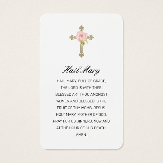 Sympathie Roze Blauw Roos Floral Foto Prayer Kaart (Achterkant)