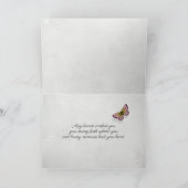 sympathie roze gladiolus voor zwarte reflectie kaart (Binnen)