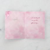 Sympathie Roze Lotus Flower Kaart (Binnen)