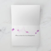 Sympathie roze orchidee en belletjes kaart (Binnen)