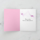 Sympathie roze orchidee water reflectie kaart (Binnen)