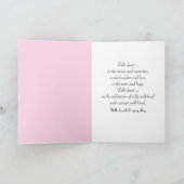 Sympathie Roze Orchideeën Black Reflection Kaart (Binnen)