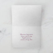 sympathie roze roos viool kaart (Binnen)