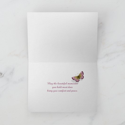 sympathie roze rozen op het strand kaart (Binnen)