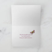 sympathie roze rozen op het strand kaart (Binnen)