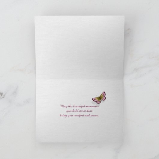 sympathie roze rozen op het strand kaart (Binnen)