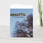 Sympathie Silhouette Trees Kaart (Achterkant)