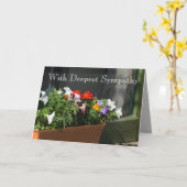 Sympathie Sjabloon Kaart (Gele Bloem)