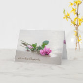 sympathie strandstrand rozen kaart (Gele Bloem)