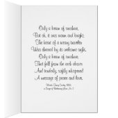 Sympathie Sunbeam German Shepherd Dog Poem Kaart (Binnen (Rechts))