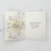 Sympathie Sunflower Bouquet op Brick Kaart (Binnen)