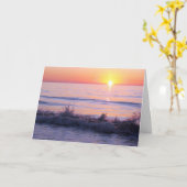 Sympathie Sunset Waves Kaart (Gele Bloem)